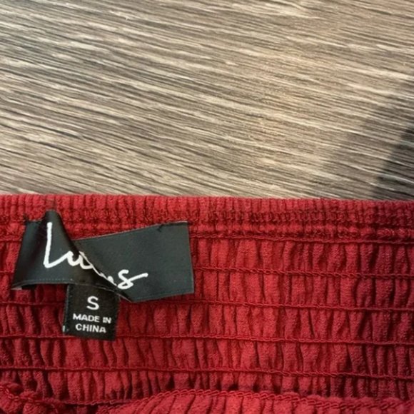 Lulus Red Cinched Top - Picture 3 of 3